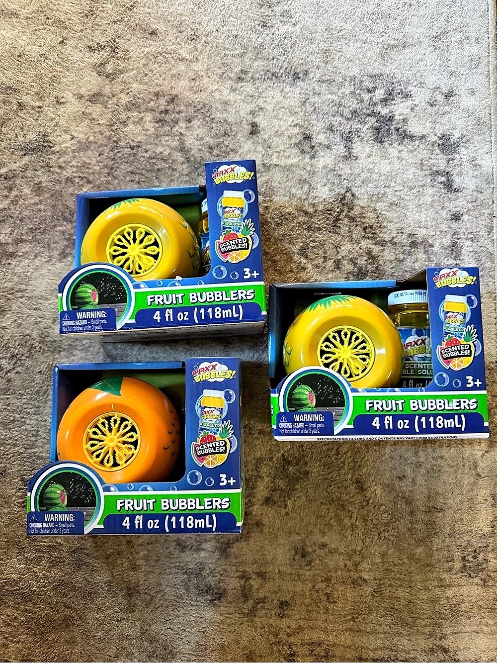 Fruit Bubblers 3-Pack New Bubble Machine
